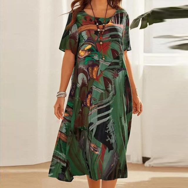 Estelle Dress - Casual Plus-size Tie Dress