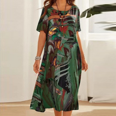 Estelle Dress - Casual Plus-size Tie Dress