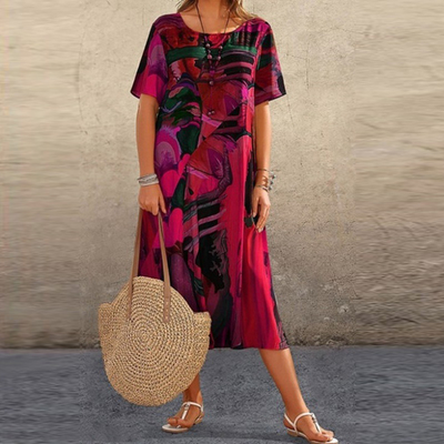 Estelle Dress - Casual Plus-size Tie Dress