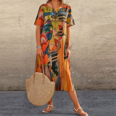 Estelle Dress - Casual Plus-size Tie Dress