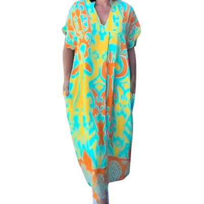 Elara Relaxed Floral Dress