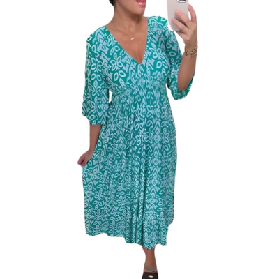 Isabelle Boho Printed Dress